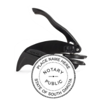 Get your high-quality, customized SD Notary Embosser Seal Stamp at CalStamp. Order now and receive a copy for your notary application. Personalize your notary seal today!