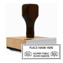 Get your customized SD Notary Rubber Stamp at CalStamp! High-quality, personalized notary stamp made to order. Order now and complete your notary application with ease!