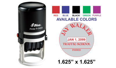 Get the Shiny R-542D Self-Inking Dater, 1-5/8" Dia. for precise, easy stamping. Perfect for offices! Order now from CalStamp and streamline your workflow.
