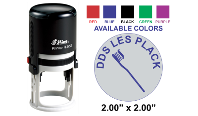 Get the Shiny R-552 Custom Self-Inking Stamp with a 2" diameter impression. Perfect for your stamping needs. Order now at CalStamp!