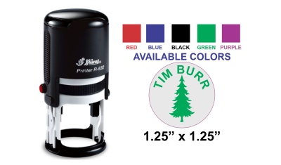 Get the Shiny R-532 Round Custom Self-Inking Stamp with a 1-1/4" diameter impression. Perfect for your stamping needs. Order now at CalStamp!