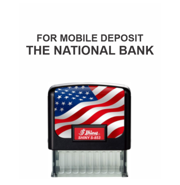 Self-Inking bank endorsement stamps. Make bank check deposits easy!