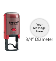 Buy the TRODAT 46019 Self-Inking Round Stamp at CalStamp! Perfect for quick, clean impressions with a 3/4" diameter. Order now for fast, reliable stamping!