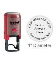 Shop the TRODAT 46025 Self-Inking Round Stamp at CalStamp! Perfect for quick, clean impressions with a 1" diameter. Order now for fast, reliable stamping!
