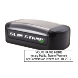 VT-SLIM - VT Notary
Slim Pre-Inked Stamp