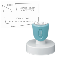 Pre-Inked Washington Registered Architect X-Stamper