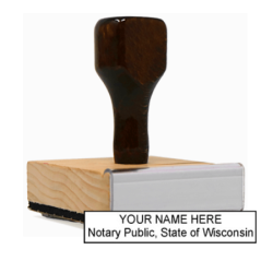 WI-NOT-1 - WI Notary
Rubber Stamp