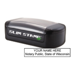 WI-SLIM - WI Notary
Slim Pre-Inked Stamp