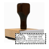 Get your customized WV Notary Rubber Stamp for business use. High-quality and personalized with your notary info. Order now from CalStamp!