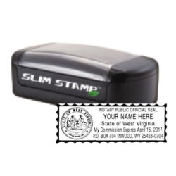 WV-SLIM - WV Notary
Slim Pre-Inked Stamp