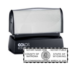 WY-COLOP - WY Notary
Colop Pre-Inked Stamp