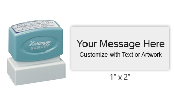 Shop the N12 Xstamper Pre-Inked Stamp at CalStamp! Perfect for clear impressions, 1" x 2". Use with Xstamper Refill Ink only. Order now for fast shipping!