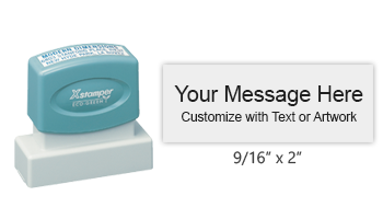 Shop the N13 Pre-Inked Stamp with a 9/16" x 2" impression size. Perfect for business use. Order now at CalStamp and ensure quality with Xstamper Refill Ink!