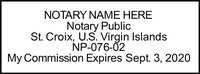 VI Notary Printer 40 - Stamp - Layout 1