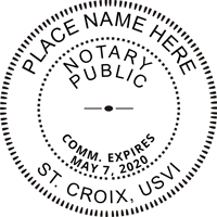 VI Notary Embosser Seal