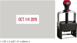 Get the Shiny H-6109 Heavy Duty Round Self-Inking Dater, 1-3/4" diameter, at CalStamp. Perfect for efficient, long-lasting stamping. Order now for fast shipping!