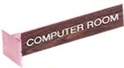 Shop CalStamp's 2x10" Gold Aluminum Corridor Sign. Perfect for office hallways. Durable and stylish. Order now for fast shipping!