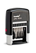 Get precise numbering with the 4846 Numberer! Featuring 6 digits and a 5/32" character size, it includes a black pad. Order now from CalStamp for accurate results!