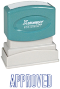 Get the APPROVED PTR 40 Stamp (1/2" x 1-5/8") from CalStamp. Perfect for quick approvals. Shop now and streamline your paperwork!