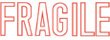 Shop CalStamp's 1010 1-Color Title Stamp - 'FRAGILE'. Perfect for marking delicate items. Impression size: 1/2" x 1-5/8". Order now to ensure safe handling!