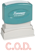 Shop the C.O.D. PTR 40 Impression Stamp (1/2" x 1-5/8") at CalStamp. Perfect for marking 'C.O.D.' on documents. Order now for fast shipping and quality you can trust!