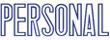 Get organized with the 1020 1-Color Title Stamp from CalStamp. Impression size: 1/2" x 1-5/8", reads "PERSONAL". Order now for efficient labeling!