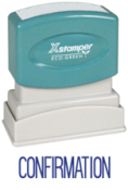 Shop the CONFIRMATION PTR 40 1-Color Title Stamp at CalStamp. Perfect for clear, professional markings. Order now for precise impressions!