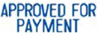 Get the 1025 1-Color Title Stamp from CalStamp. Perfect for marking documents 'APPROVED FOR PAYMENT'. Order now for precise and efficient office stamping!