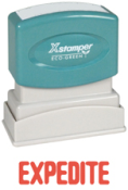 Get your 'EXPEDITE' 1-Color Title Stamp from CalStamp! Perfect for quick, clear impressions. Order now for fast, efficient document processing.