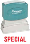 Get the 1035 1-Color Title Stamp from CalStamp! Perfect for marking documents with "SPECIAL". Order now for clear, professional impressions.