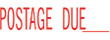 Get the 1080 1-Color 'POSTAGE DUE' Title Stamp from CalStamp. Perfect for clear, professional impressions. Order now and streamline your mailing process!