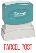 Get the PARCEL POST PTR 40 1-Color Title Stamp from CalStamp. Perfect for clear, professional labeling. Order now for precise impressions!