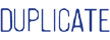 Get the 1112 1-Color Title Stamp 'DUPLICATE' from CalStamp. Perfect for clear, professional marking. Order now for precise impressions!