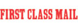 Shop CalStamp's 1149 1-Color Title Stamp, perfect for marking 'FIRST CLASS MAIL'. Impression size: 1/2" x 1-5/8". Order now for efficient mailing!