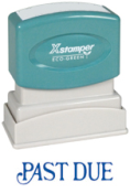 Get organized with the PAST DUE PTR 40 Blue Stamp from CalStamp. Perfect for overdue notices. Shop now for a clear, professional impression every time!