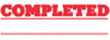 Get your 1-Color 'COMPLETED' Title Stamp from CalStamp! Perfect for office use, impression size 1/2" x 1-5/8". Order now for efficient document management!