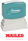 Get organized with the MAILED PTR 40 Red Title Stamp from CalStamp. Perfect for office use. Impression size: 1/2" x 1-5/8". Order now for efficient document management!