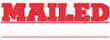 Get organized with the 1218 1-Color 'MAILED' Title Stamp from CalStamp. Perfect for office use. Order now and streamline your paperwork!