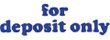 Shop CalStamp's 1333 1-Color Title Stamp, perfect for marking documents 'FOR DEPOSIT ONLY'. Impression size: 1/2" x 1-5/8". Order now for efficient banking!