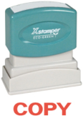 Get organized with the COPY PTR 40 Red 1-Color Title Stamp from CalStamp. Perfect for office use. Order now and streamline your paperwork!
