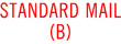 Get the 1382 1-Color Title Stamp from CalStamp! Perfect for marking 'STANDARD MAIL (B)'. Impression size: 1/2" x 1-5/8". Order now for efficient mailing!
