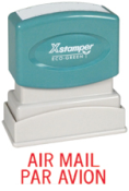 Get the AIR MAIL PAR AVION 1521 1-Color Title Stamp from CalStamp. Perfect for your mailing needs! Order now for precise impressions.