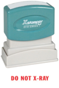Shop CalStamp's 'DO NOT X-RAY' red title stamp, 1/2" x 1-5/8". Ensure your packages are handled correctly. Order now for clear, bold impressions!
