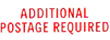 Get the 1578 1-Color Title Stamp from CalStamp! Perfect for marking 'ADDITIONAL POSTAGE REQUIRED'. Order now for clear, professional impressions.