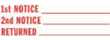 Get organized with the 1590 1-Color Title Stamp from CalStamp. Perfect for marking notices and returns. Order now for efficient document management!