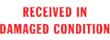Get the 1593 1-Color Title Stamp from CalStamp. Perfect for marking documents with 'RECEIVED IN DAMAGED CONDITION'. Order now for clear, professional impressions!