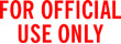 Get the 1597 1-Color Title Stamp from CalStamp! Perfect for marking documents 'FOR OFFICIAL USE ONLY'. Order now for precise, professional impressions.