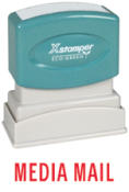 Shop CalStamp's 1702 1-Color Title Stamp for clear 'MEDIA MAIL' impressions. Perfect for efficient mailing. Order now for fast shipping!