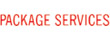 Get organized with the 1703 1-Color Title Stamp! Perfect for marking 'PACKAGE SERVICES'. Shop now at CalStamp for efficient and clear labeling.