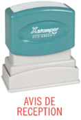 Get the AVIS DE RECEPTION PTR 40 Red Title Stamp from CalStamp! Perfect for efficient office use. Order now for fast shipping!